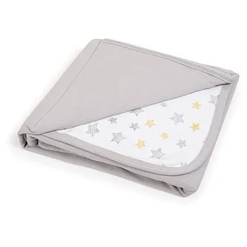 CEBA Deka detská 90 × 100 Light grey + Yellow Stars (5907672332710)