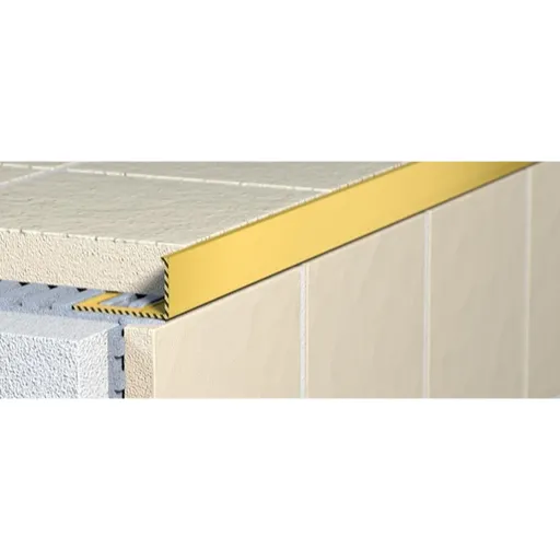 Lišta ukončovací "L" Havos, mosadz, dĺžka 250 cm, výška hrany 12,5 mm, MO12250