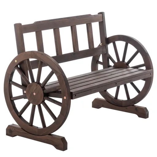 Záhradná lavička, hnedá, SABA TYP 1, S