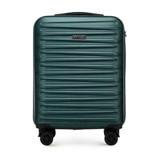 Malý kufor ABS s horizontálnym razením, zelený 56-3A-001-85