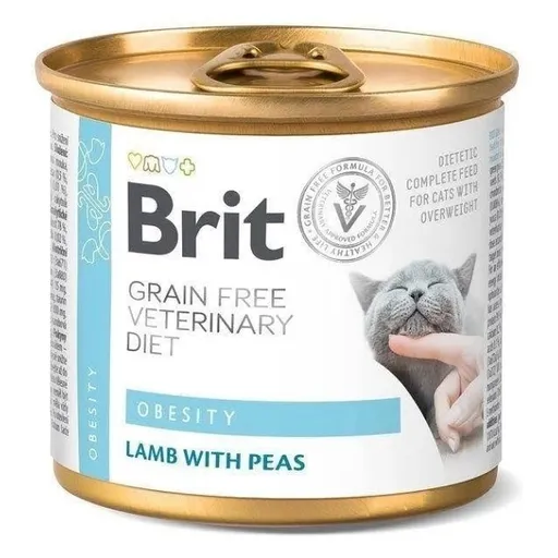 BRIT Veterinary diet grain free obesity pre mačky 200 g