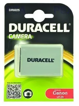 DURACELL Batéria - DR9925 pre Canon LP-E5, sivá, 1020 mAh, 7.4V