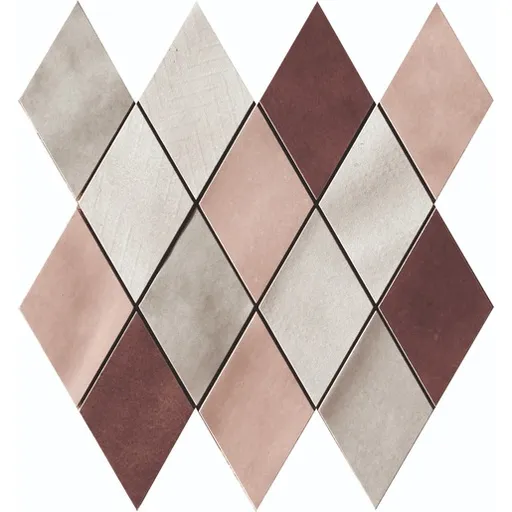 Mozaika Cir Materia Prima mix pink rombo 25x25 cm lesk 1069908