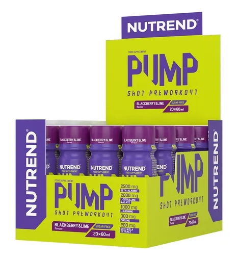 Pump Shot - Nutrend 20 x 60 ml. Blackberry+Lime