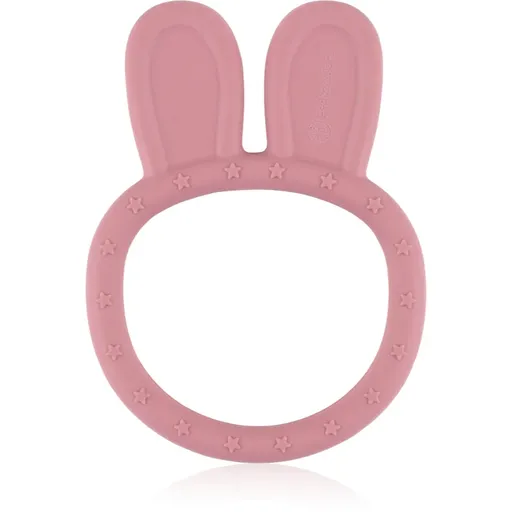 Petite&Mars Silicone teether Bunny 0m+ hryzadielko Dusty Rose 1 ks