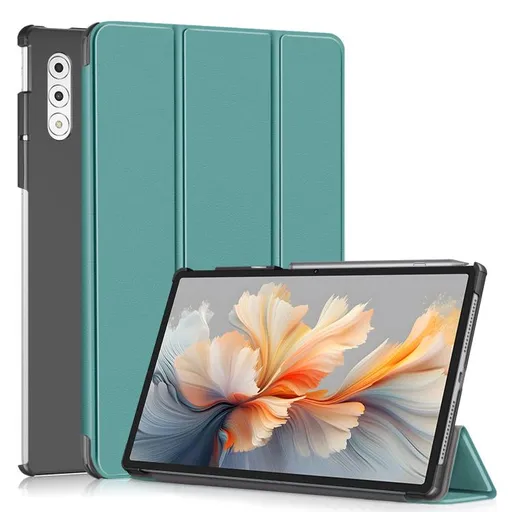 LEATHER Zaklápací kryt pre Lenovo Yoga Tab Plus zelený