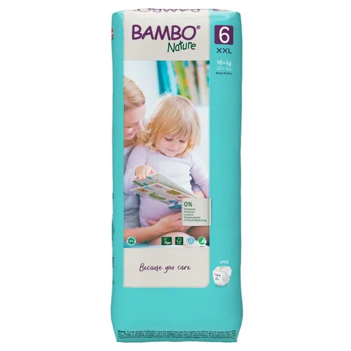 BAMBO Nature 6 Detské plienkové nohavičky 16+ kg 40 ks