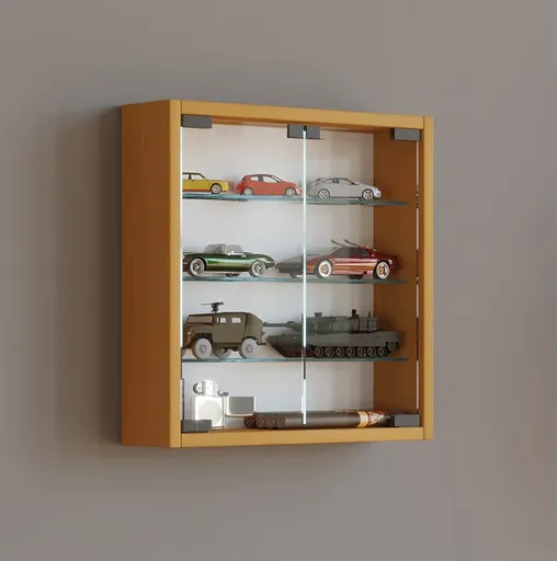 VCM Nástěnná vitrína Mandosa S, buk