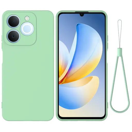 RUBBER Ochranný obal pre Realme Note 70T zelený