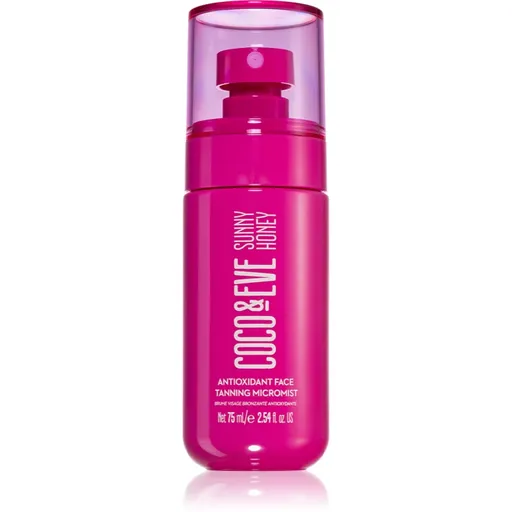 Coco & Eve Sunny Honey Antioxidant Face Tanning Micromist samoopaľovacia hmla na tvár 75 ml