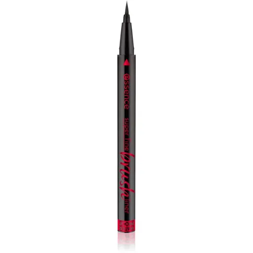 essence Super Fine Brush Liner linka na oči vo fixke odtieň Black 0,7 g