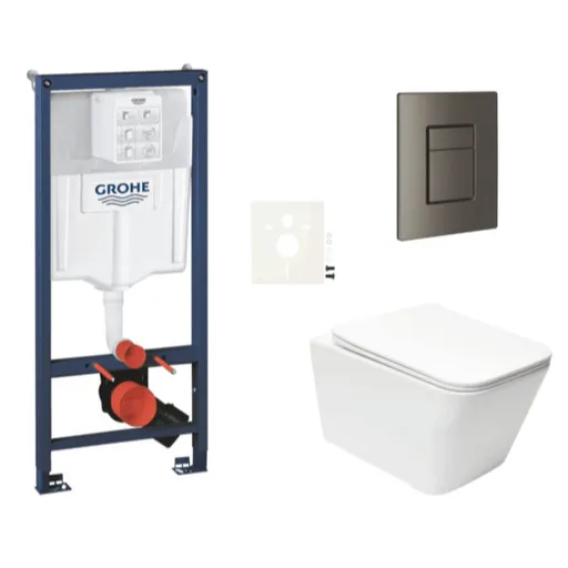 Závesný wc set do ľahkých stien / predstenová montáž SAT Infinitio SIKOGRSIN12SCAL0