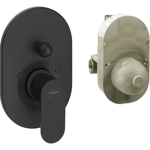 Hansgrohe Rebris S sprchová a vaňová batéria vrátane podomietkového telesa matná čierna 72448670