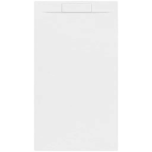 Sprchová vanička obdĺžniková SAT Fusion 100x80 cm liaty mramor Blanco SATFU10080BL