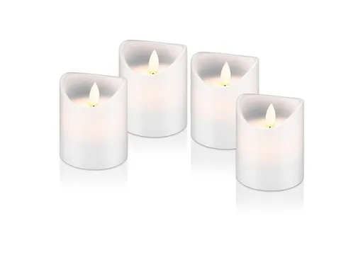 Vosková LED sviečka GOOBAY 74365 sada 4ks