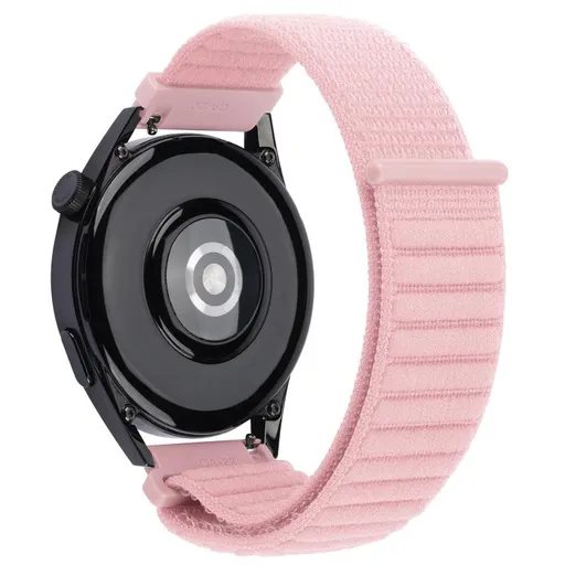NYLON HOOK AND LOOP Univerzálny remienok pre hodinky so šírkou 20mm ružový