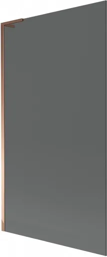 MEXEN/S - Next L vaňová zástena FIX 100 x 150, grafit, ružové zlato 895-100-000-03-40-60