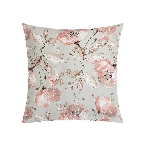 Bellatex Vankúšik Adela Ľalia losos, sivá, 40 x 40 cm