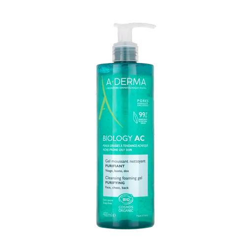 A-DERMA BIOLOGY AC Čistiaci penivý gél 400 ml