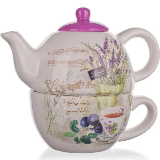 BANQUET LAVENDER Konvička s šálkou 60ZF1124-A