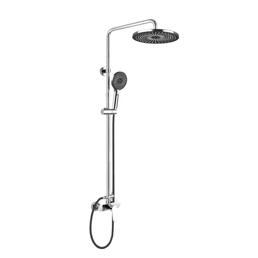 Mereo Viana sprchová batéria s hlavovou guľatou sprchou, čierna CBE60104SF