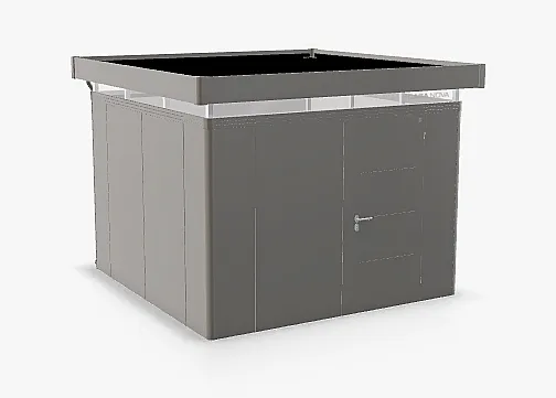 Biohort Záhradný domček BIOHORT Casanova 330 × 330 cm (sivý kremeň metalíza) Orientácia dverí vpravo