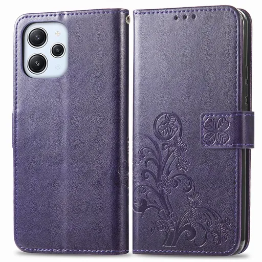 ART FLOWERS Peňaženkový kryt Xiaomi Redmi 12 fialový