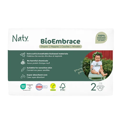 ECO BY NATY Bioembrácia mini plienky 3-6 kg 33 kusov