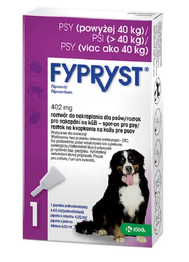Fypryst Spot-on pipeta proti kliešťom a blchám pre psy, XL 4,02 ml