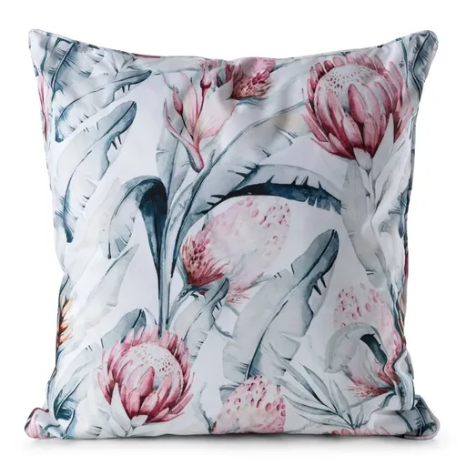 ArtFir Obliečka na vankúš GARDEN 32A | biela/modrá 45 x 45 cm