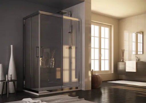 FORTE - Obdĺžnikový sprchovací kút ROMA - FARBA rámu - Hliník leštený, Rozmer A - 140, Rozmer B - 80, Rozmer C - 190, Smer zatvárania - Univerzálny Ľavé / Pravé, Výplň - Číre bezpečnostné sklo - 6 mm (BLRO302CC+BLRO30