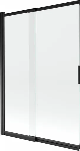MEXEN - Fox 2-krídla posuvná vaňová zástena 120 x 150, transparent, čierna 891-120-002-70-00