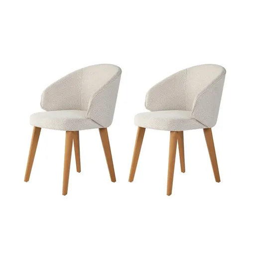 Súprava jedálenských stoličiek Bentley White and Dark Oak, 2 ks