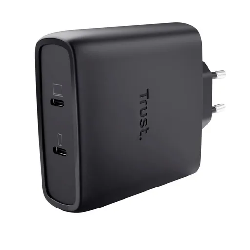 TRUST GaN Nabíjačka MAXO 100W 2-Port, USB-C, čierna