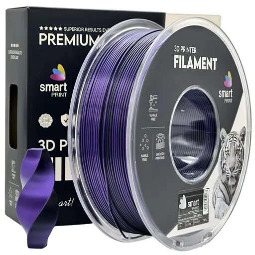 Silk PLA Dual Color black purple | Smart Print