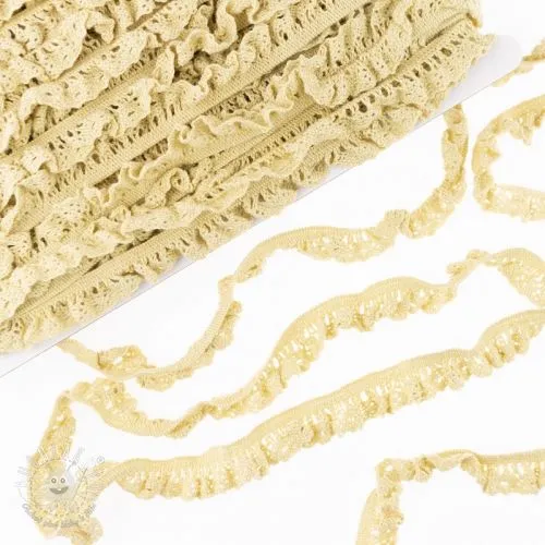 Bavlnená čipka elastická light yellow