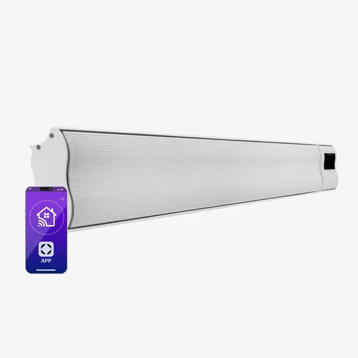 Blumfeldt Cosmic Beam Smart 24, infračervený ohrievač, 2400 W, ovládanie cez aplikáciu, biely