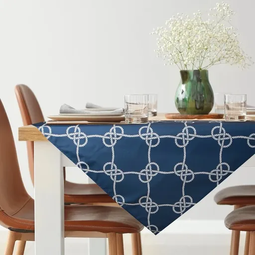 ArtFir Záhradný obrus GARDEN 15D | tmavomodrá/biela 85 x 85 cm