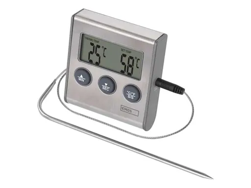 EMOS Digitálny grilovací teplomer a minútka E2157
