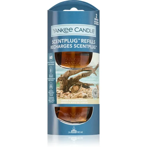 Yankee Candle Amber & Sandalwood náhradná náplň do elektrického difúzora 2x18.5 ml