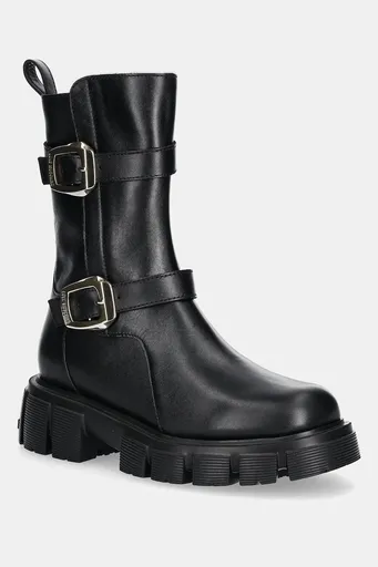 Kožené členkové topánky Love Moschino