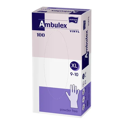 MATOPAT Ambulex Vinyl rukavice vinylové nepudrované XL 100 kusov