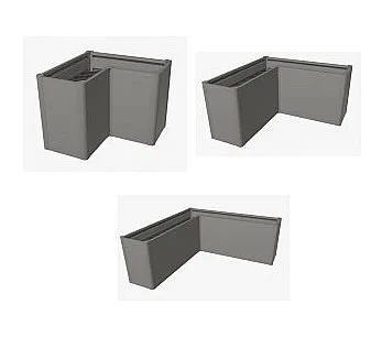 Biohort Truhlík Belvedere MAXI L 77 cm (sivá kremeň metalíza) 201 x 201 cm (7 krabíc)