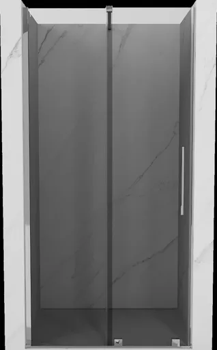 MEXEN/S - Velár posuvné sprchové dvere 90, grafit, chróm 871-090-000-41-01