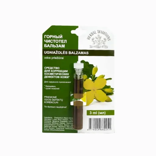 Horský lastovičník "čistoteľ" - elixír na bradavice - 3 ml - Herbal Traditions