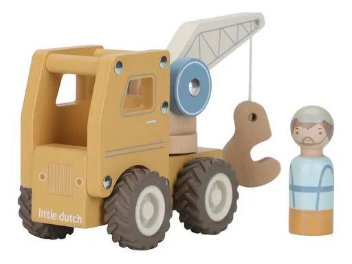 LITTLE DUTCH Autožeriav drevený