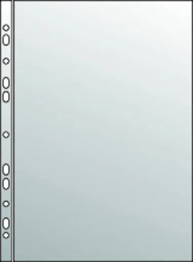 Obal A4 "U" eurozáves PP 40mic číry 100ks