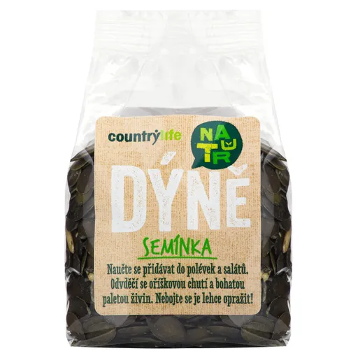 COUNTRY LIFE Tekvicové semienka české 250 g