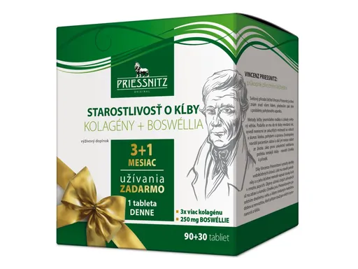 PRIESSNITZ Kolagény + Boswellia Starostlivosť o kĺby 90+30 tabliet