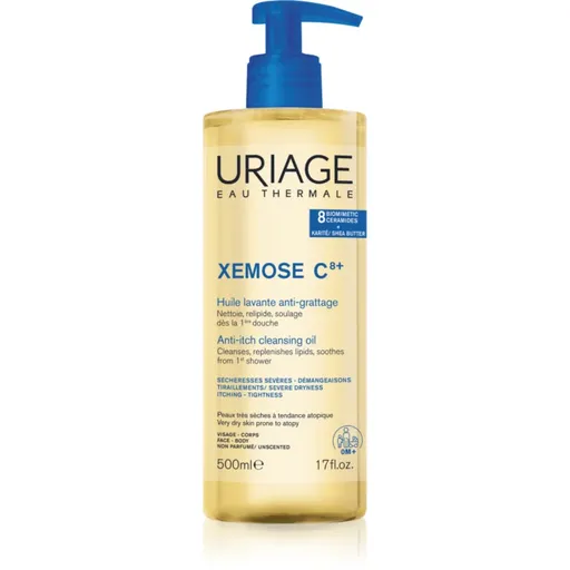 Uriage Xemose C8+ Anti-Itch Cleansing Oil upokojujúci čistiaci olej na suchú a ekzematickú pokožku 500 ml